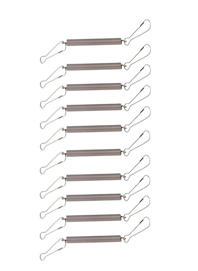 10 قطع زنبركية مع مشبكين، مشابك قفص سلكية لزجاجة مياه الحيوانات الأليفة الصغيرة، مثل الأرانب وخنازير غينيا والهامستر - Image 1